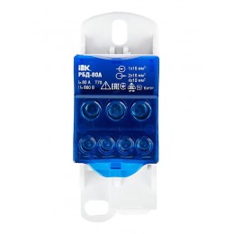 Блок распределительный на DIN-рейку РБД-80А IEK RBD-80