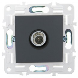 Розетка TV оконечная SKANDY SK-A12G графит IEK SK-A10-O-K53