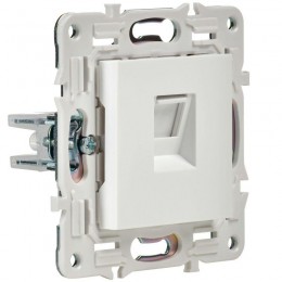 Розетка компьютерная RJ45 кат.5E SKANDY SK-K01W арктич. бел. IEK SK-K10-1-K01