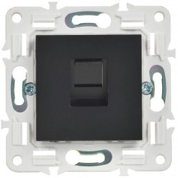 Розетка компьютерная RJ45 кат.5E SKANDY SK-K01Bl черн. IEK SK-K10-1-K02