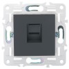 Розетка компьютерная RJ45 кат.5E SKANDY SK-K01G графит IEK SK-K10-1-K53