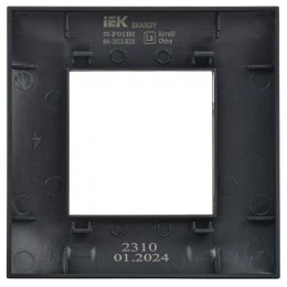 Рамка 1-м SKANDY SK-F01Bl черн. IEK SK-M12-K02