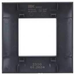 Рамка 1-м SKANDY SK-F01G графит IEK SK-M12-K53