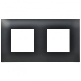 Рамка 2-м SKANDY SK-F02Bl черн. IEK SK-M22-K02
