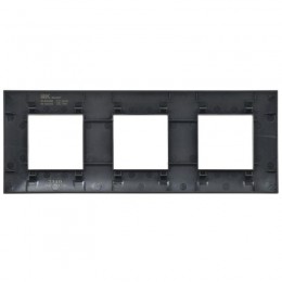 Рамка 3-м SKANDY SK-F03Bl черн. IEK SK-M32-K02
