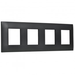 Рамка 4-м SKANDY SK-F04Bl черн. IEK SK-M42-K02