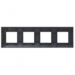 Рамка 4-м SKANDY SK-F04Bl черн. IEK SK-M42-K02