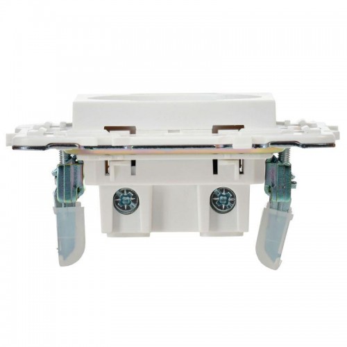 Розетка SKANDY 10А без заземл. без защ. шторок SK-R02W арктич. бел. IEK SK-R10-10-K01