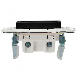 Розетка SKANDY 10А без заземл. без защ. шторок SK-R02Bl черн. IEK SK-R10-10-K02