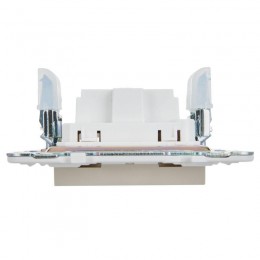 Розетка SKANDY 10А без заземл. без защ. шторок SK-R02B беж. IEK SK-R10-10-K10