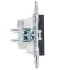 Розетка SKANDY 10А без заземл. без защ. шторок SK-R02G графит IEK SK-R10-10-K53