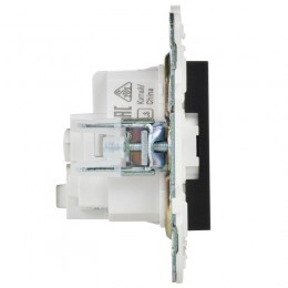 Розетка SKANDY 16А с заземл. без защ. шторок SK-R05Bl черн. IEK SK-R11-16-K02