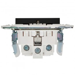 Розетка SKANDY 16А с заземл. без защ. шторок SK-R05Bl черн. IEK SK-R11-16-K02