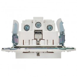 Розетка SKANDY 16А с заземл. защ. шторки безвинт. крепл. SK-R06W арктич. бел. IEK SK-R14-16-1-K01