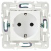 Розетка SKANDY 16А с заземл. защ. шторки SK-R04W арктич. бел. IEK SK-R14-16-K01