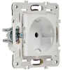 Розетка SKANDY 16А с заземл. защ. шторки SK-R04W арктич. бел. IEK SK-R14-16-K01