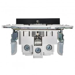 Розетка SKANDY 16А с заземл. защ. шторки SK-R04G графит IEK SK-R14-16-K53