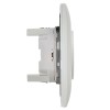 Розетка 2-м SKANDY 10А без заземл. без защ. шторок в сборе SK-R10W арктич. бел. IEK SK-R20-10-K01-F