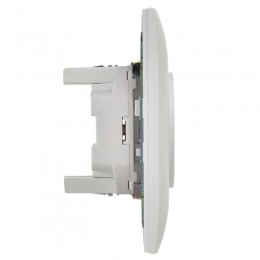 Розетка 2-м SKANDY 10А без заземл. без защ. шторок в сборе SK-R10W арктич. бел. IEK SK-R20-10-K01-F