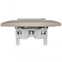 Розетка 2-м SKANDY 10А без заземл. без защ. шторок в сборе SK-R10B беж. IEK SK-R20-10-K10-F