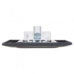 Розетка 2-м SKANDY 10А без заземл. без защ. шторок в сборе SK-R10G графит IEK SK-R20-10-K53-F