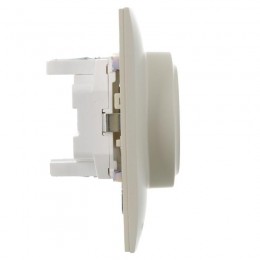 Розетка 2-м SKANDY 16А с заземл. без защ. шторок в сборе SK-R08B беж. IEK SK-R21-16-K10-F