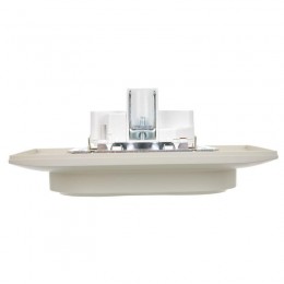 Розетка 2-м SKANDY 16А с заземл. без защ. шторок в сборе SK-R08B беж. IEK SK-R21-16-K10-F