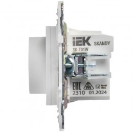 Термостат электронный SKANDY SK-T01W с индикацией арктич. бел. IEK SK-RT11-K01