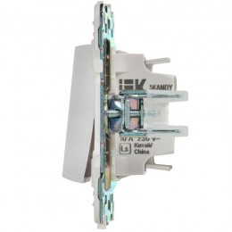 Выключатель 1-кл. SKANDY 10А SK-V01W арктич. бел. IEK SK-V10-0-10-K01