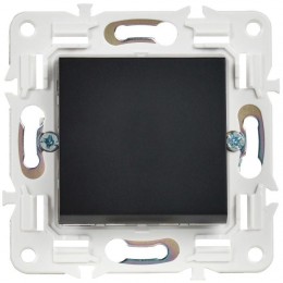 Выключатель 1-кл. SKANDY 10А SK-V01Bl черн. IEK SK-V10-0-10-K02