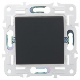 Выключатель 1-кл. SKANDY 10А SK-V01G графит IEK SK-V10-0-10-K53