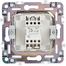 Выключатель 1-кл. SKANDY 10А SK-V07Bl с индикацией черн. IEK SK-V10-1-10-K02