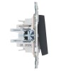 Выключатель 1-кл. SKANDY 10А SK-V07G с индикацией графит IEK SK-V10-1-10-K53