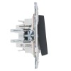 Выключатель проходной 1-кл. SKANDY 10А SK-V02G графит IEK SK-V12-0-10-K53