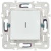 Выключатель проходной 1-кл. SKANDY 10А SK-V08W с индикацией арктич. бел. IEK SK-V12-1-10-K01