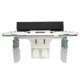 Выключатель проходной 1-кл. SKANDY 10А SK-V08Bl с индикацией черн. IEK SK-V12-1-10-K02