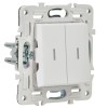 Выключатель 2-кл. SKANDY 10А SK-V09W с индикацией арктич. бел. IEK SK-V20-1-10-K01