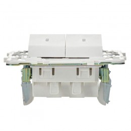 Выключатель 2-кл. SKANDY 10А SK-V09W с индикацией арктич. бел. IEK SK-V20-1-10-K01