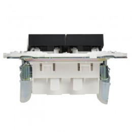 Выключатель 2-кл. SKANDY 10А SK-V09Bl с индикацией черн. IEK SK-V20-1-10-K02