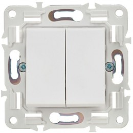 Выключатель проходной 2-кл. SKANDY 10А SK-V05W арктич. бел. IEK SK-V22-0-10-K01