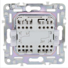 Выключатель проходной 2-кл. SKANDY 10А SK-V05G графит IEK SK-V22-0-10-K53