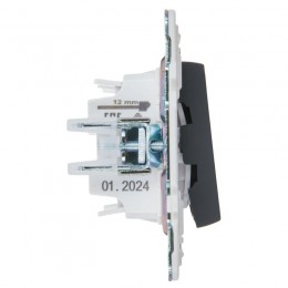 Выключатель проходной 2-кл. SKANDY 10А SK-V05G графит IEK SK-V22-0-10-K53