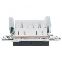 Выключатель проходной 2-кл. SKANDY 10А SK-V10G с индикацией графит IEK SK-V22-1-10-K53