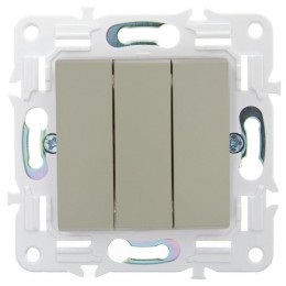 Выключатель 3-кл. SKANDY 10А SK-V11B беж. IEK SK-V30-0-10-K10