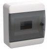 Корпус ЩРН-П-8 TEKFOR IP41 черн. прозр. дверь пластик. IEK TF5-KP12-N-08-41-K01-K03
