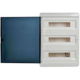 Корпус ЩРН-П-54 TEKFOR IP41 черн. прозр. дверь пластик. IEK TF5-KP12-N-54-41-K01-K03