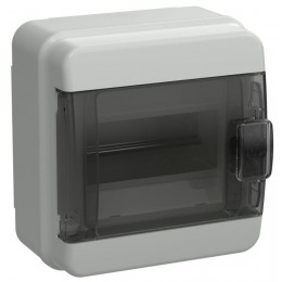 Корпус КМПн-6 TEKFOR IP65 черн. прозр. дверь пластик. IEK TF5-KP72-N-06-65-K03-K02