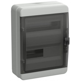 Корпус КМПн-24 TEKFOR IP65 черн. прозр. дверь пластик. IEK TF5-KP72-N-24-65-K03-K02