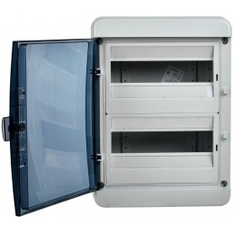 Корпус КМПн-24 TEKFOR IP65 черн. прозр. дверь пластик. IEK TF5-KP72-N-24-65-K03-K02