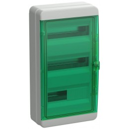 Корпус КМПн-36 TEKFOR IP65 зел. прозр. дверь пластик. IEK TF5-KP72-N-36-65-K03-K06